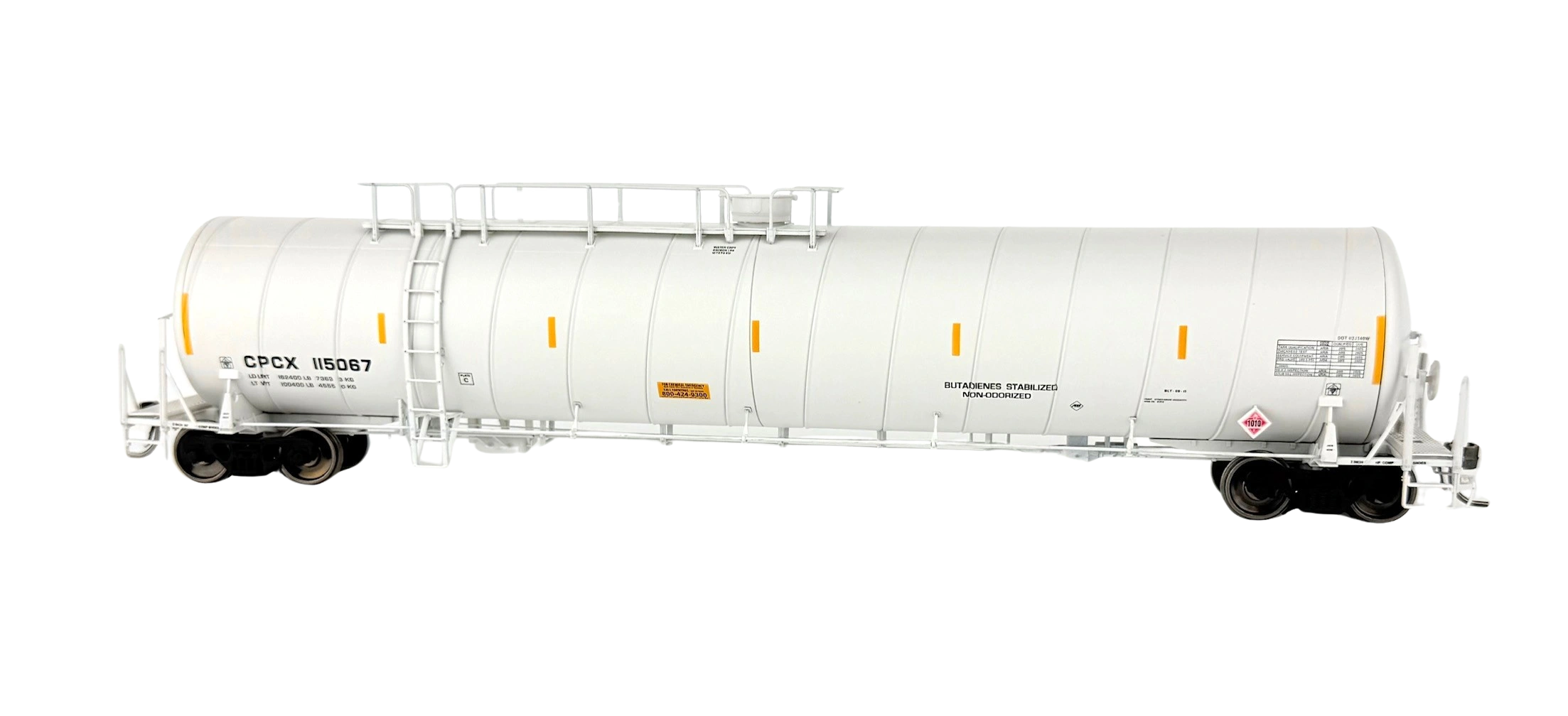 CPCX Toxic Chemical Spiral Tank Car Butadienes Stabalized Non