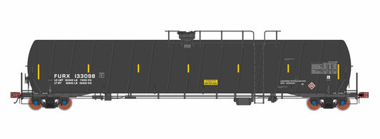 FURX Liquified Petroleum Gas (LPG) Spiral Tank Car. Black. Version 2