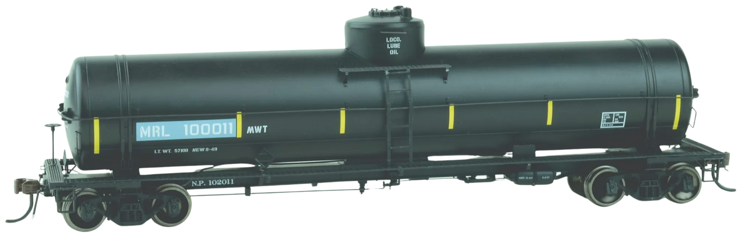 MONTANA RAIL LINK LOCOMOTIVE LUBE OIL GATC TANK CAR 1987 TO 2001