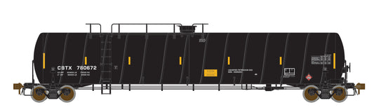 CBTX Liquified Petroleum Tank Car (LPG) Spiral Tank Car. Black. Version 3