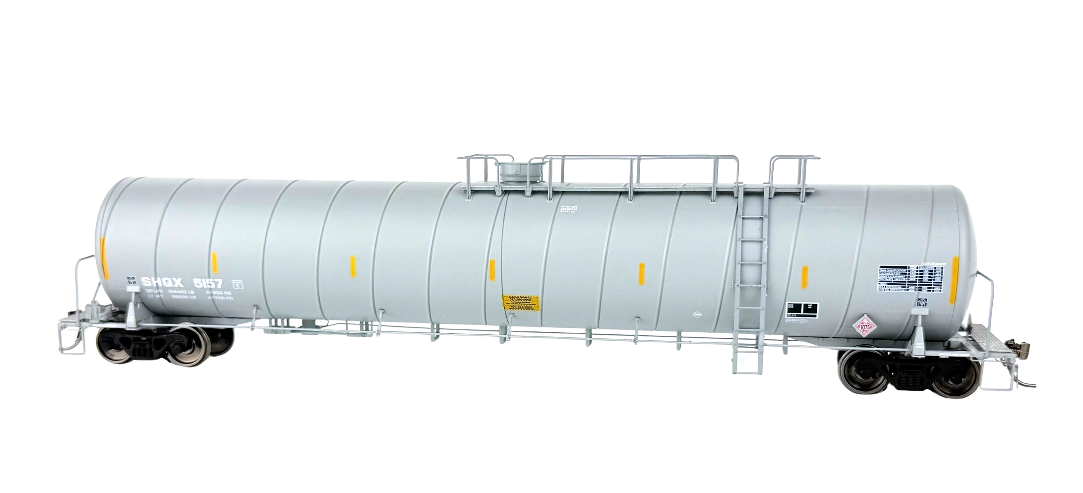SHQX Liquified Petroleum Tank Car (LPG) Spiral Tank Car. Gray