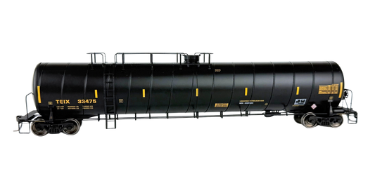 TEIX Liquified Petroleum Tank Car (LPG) Spiral Tank Car. Black. Version 3