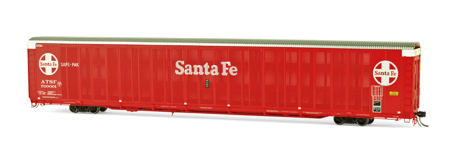 ATSF #700001 SAFE-PAK, TRI-LEVEL, LOW ROOF, TRI-FOLD END DOORS