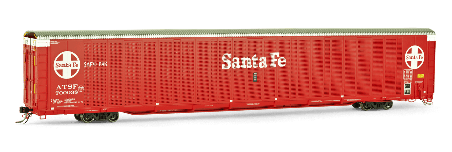ATSF #700038 SAFE-PAK, TRI-LEVEL, LOW ROOF, TRI-FOLD END DOORS