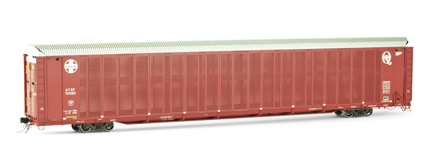 ATSF #700122 SAFE-PAK, BI-LEVEL, HIGH ROOF, CLAM SHELL END DOORS