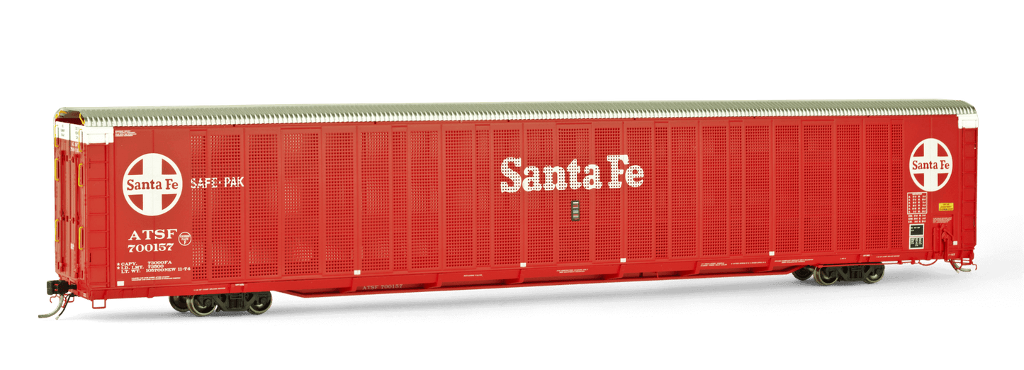 ATSF #700157 SAFE-PAK, TRI-LEVEL, LOW ROOF, TRI-FOLD END DOORS