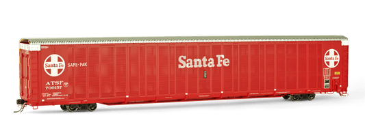 ATSF #700157 SAFE-PAK, TRI-LEVEL, LOW ROOF, TRI-FOLD END DOORS