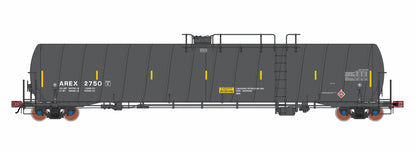 AREX Liquified Petroleum Tank Car (LPG) Spiral Tank Car. Black. Version 2
