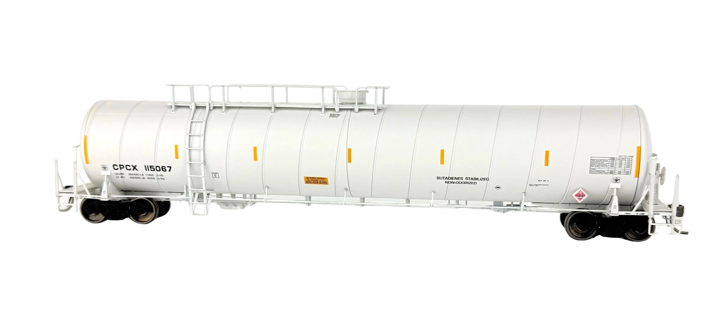 CPCX Toxic Chemical Spiral Tank Car Butadienes Stabalized Non-Orodized. Cream. Version 2