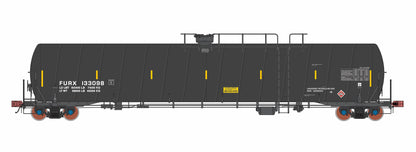 FURX Liquified Petroleum Gas (LPG) Spiral Tank Car. Black. Version 1