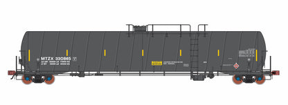 MTZX Liquified Petroleum Gas (LPG) Spiral Tank Car.  Black. Version 2