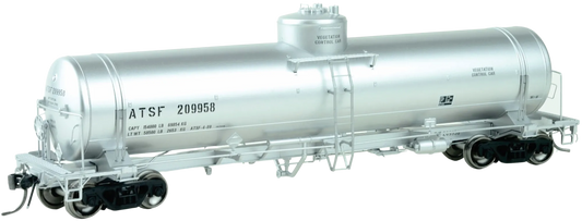 ATSF VEGETATION CONTROL GATC TANK CAR SILVER COLOR 1960S-1990S