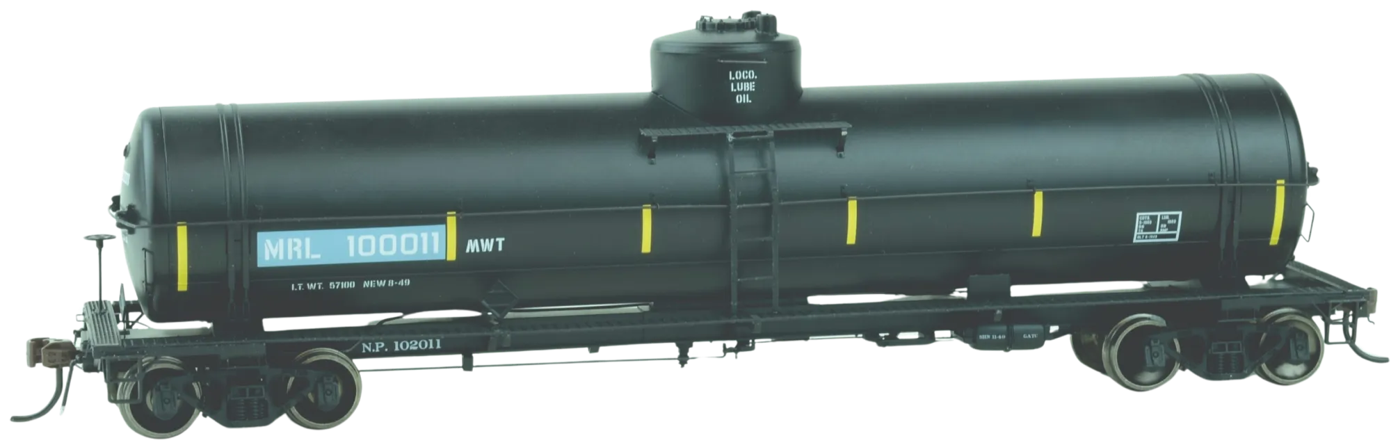 MONTANA RAIL LINK LOCOMOTIVE LUBE OIL GATC TANK CAR 1987 TO 2001 – Roka ...