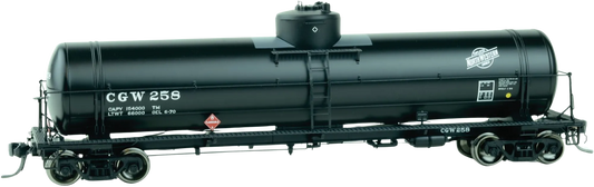 CGW/C&NW BLACK GATC TANK CAR 1968-1995