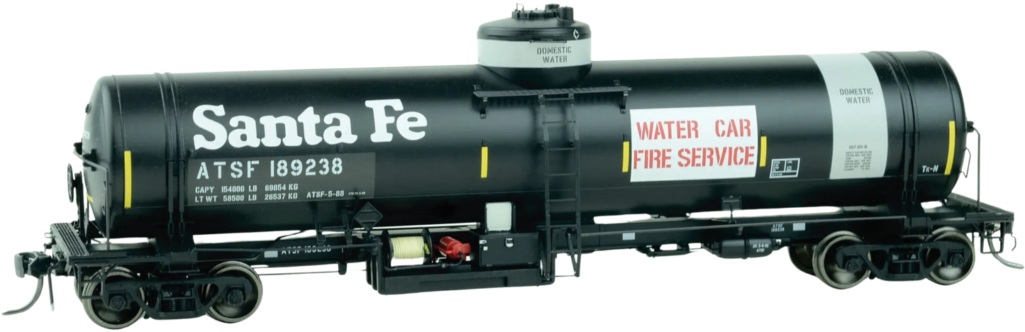 ATSF WATER CAR FIRE SERVICE GATC TANK CAR PRE-1995