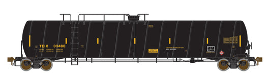 TEIX Liquified Petroleum Tank Car (LPG) Spiral Tank Car. Black. Version 3
