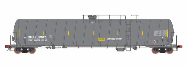 SHQX Toxic Chemical Spiral Tank Car. Annhydrous Ammonia Gray