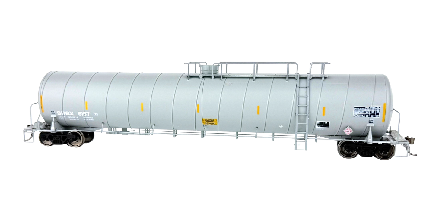 SHQX Liquified Petroleum Tank Car (LPG) Spiral Tank Car. Gray. Version 3
