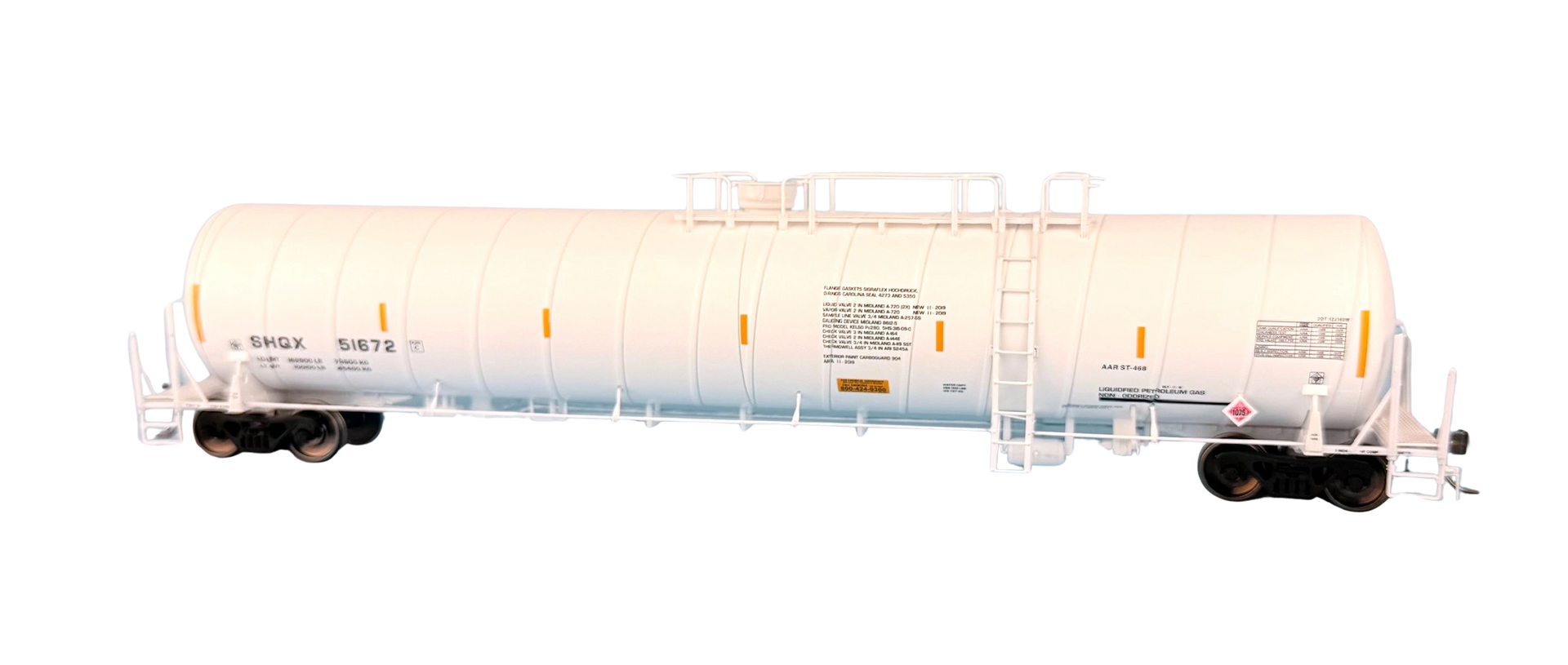 BEDROCK タンクトップ ホワイトLGB 8037 Cryogenic Tank Car, UTLX White, 2-Pack, HO