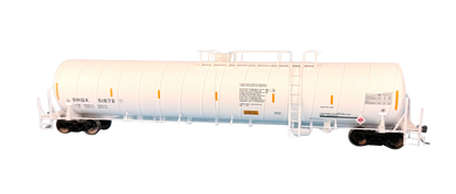 SHQX Liquified Petroleum Gas (LPG) Spiral Tank Car. White. Version 1
