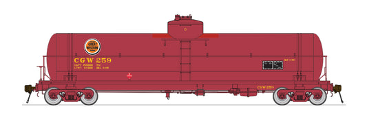 CHICAGO GREAT WESTERN OXIDE RED GATC TANK CAR 1955-1970